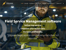 Tablet Screenshot of odysseeservice.com